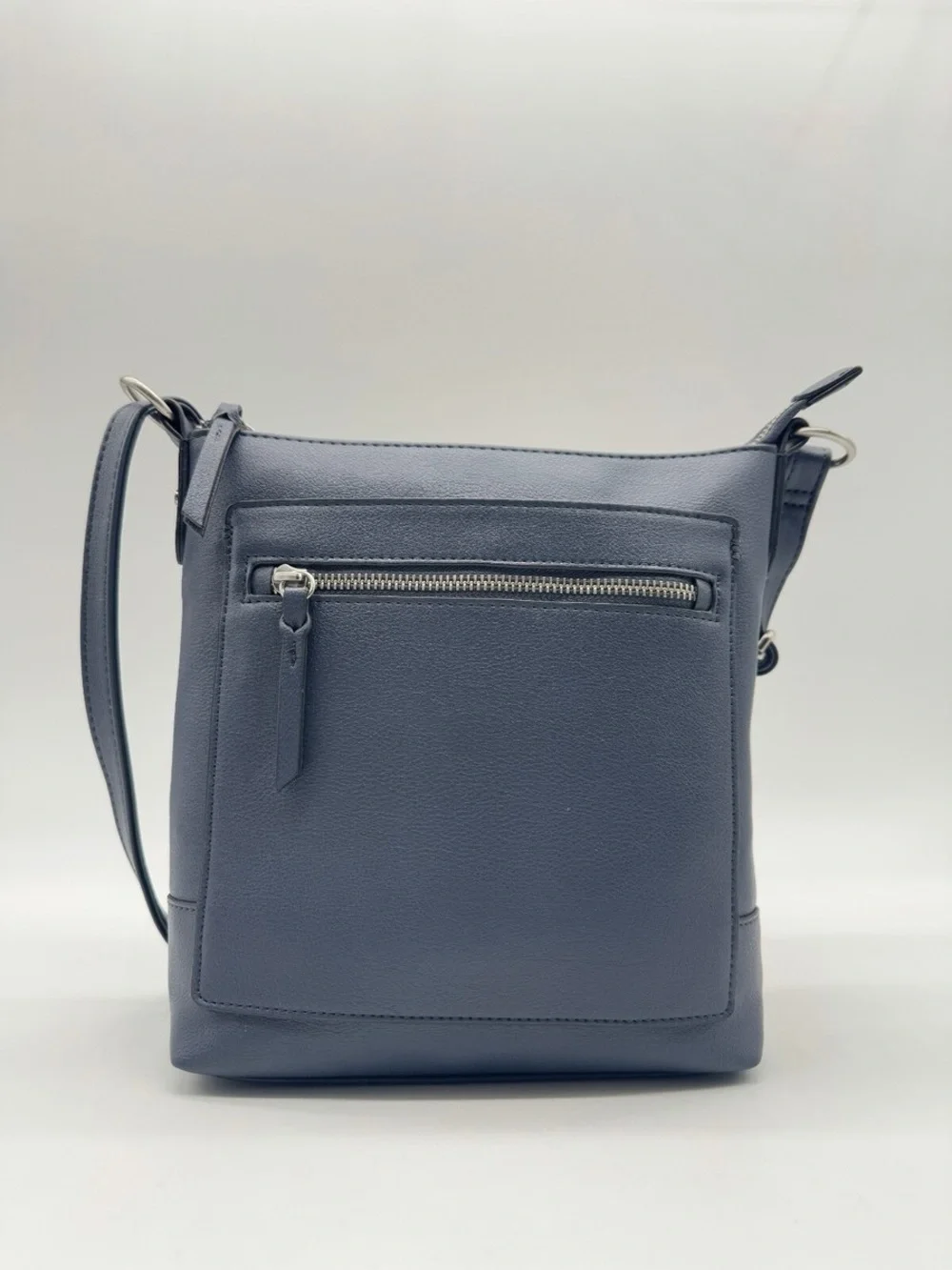 Style & Co. Hudson North South Soft Faux Leather Navy Crossbody